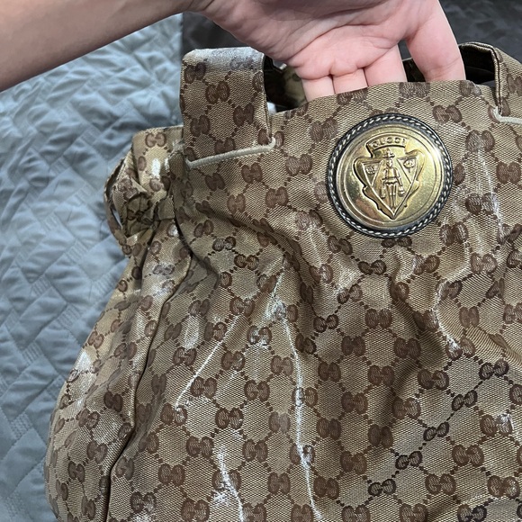 Gucci Hysteria Beige Crystal GG Shoulder Bag - Picture 5 of 16